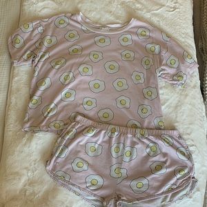 Forever 21 Over Easy Egg Printer PJ set